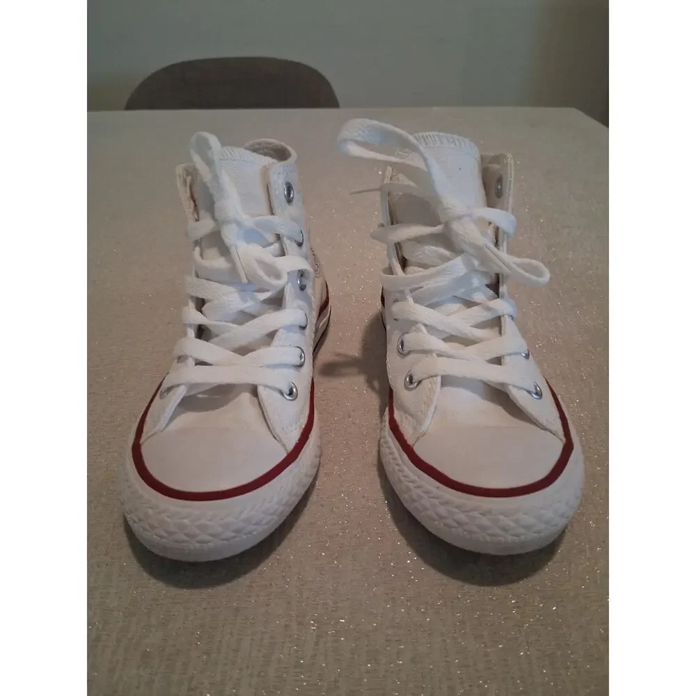Converse Chuck Taylor All Star Kids Youth High Top Shoes Optical White 10.5